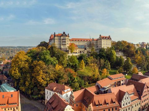 Panorama von Pirna mit Blick auf den Sonnenschein