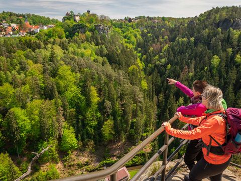 Blick auf Hohnstein