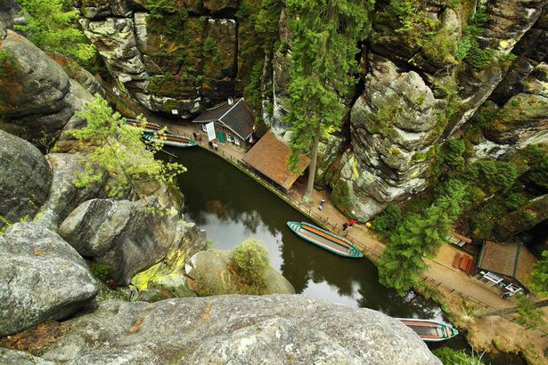 Obere Schleuse Bootsfahrt Kirnitzschklamm