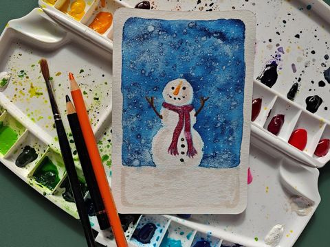 Malkurs Schneemann