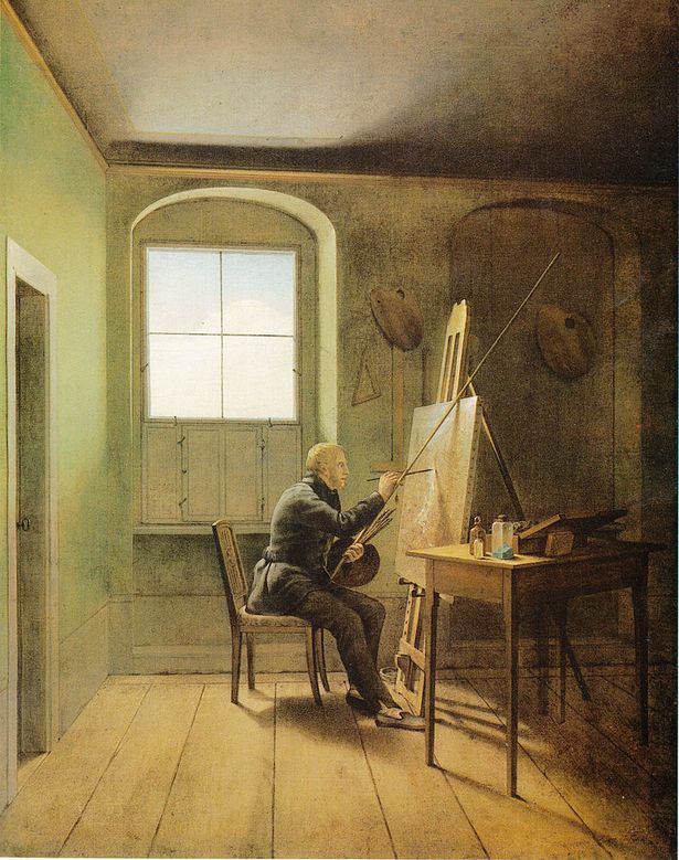 Caspar David Friedrich in seinem Atelier, 1811