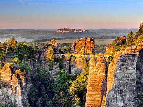 Wanderziel Bastei in Deutschland (Sächsische Schweiz)