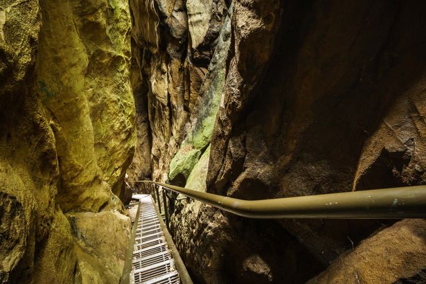 Stiege in der Wolfsschlucht Hohnstein