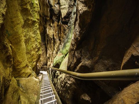 Stiege in der Wolfsschlucht Hohnstein