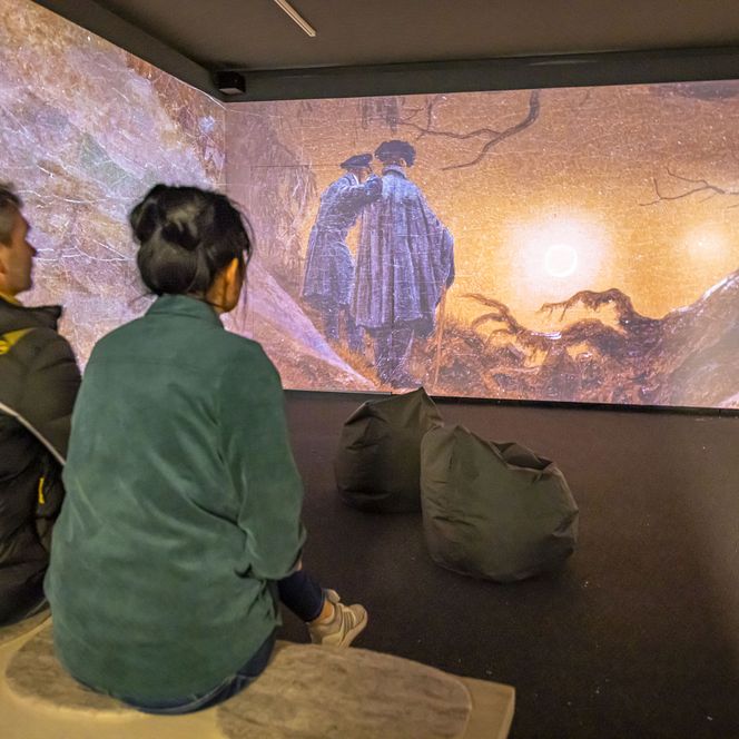 Innenbereich der Ausstellung CDFriedrich inspiriert Bad Schandau
