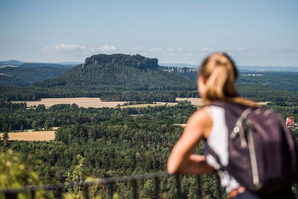 Brandaussicht Sächsische Schweiz Elbsandsteingebirge Wandern