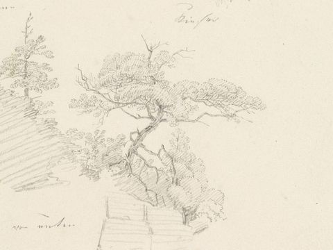 Zeichnung von Caspar David Friedrich, Bleistiftzeichnung von Bauemen.