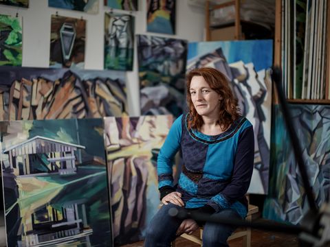 Anne Kern in ihrem Atelier