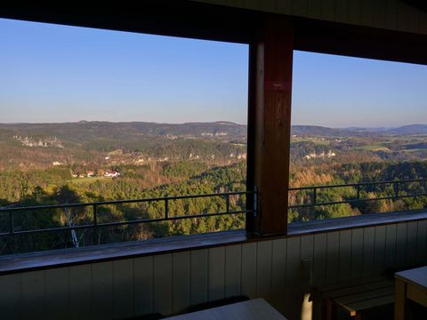 Rauenstein-Ausblick von Felsgaststätte Richtung Bastei