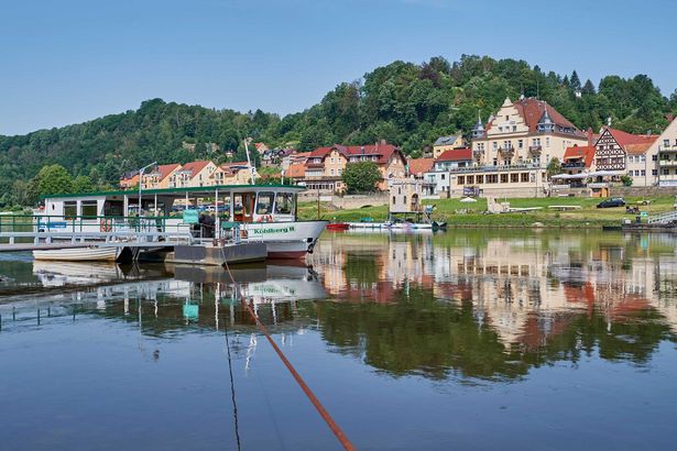 Fähre Stadt Wehlen Elbe