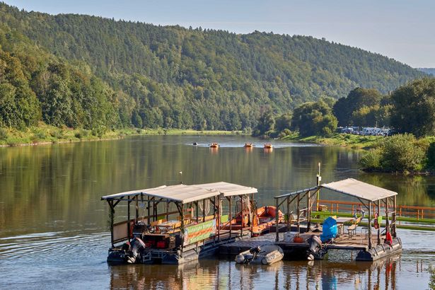 Paddeln auf der Elbe bei Königstein