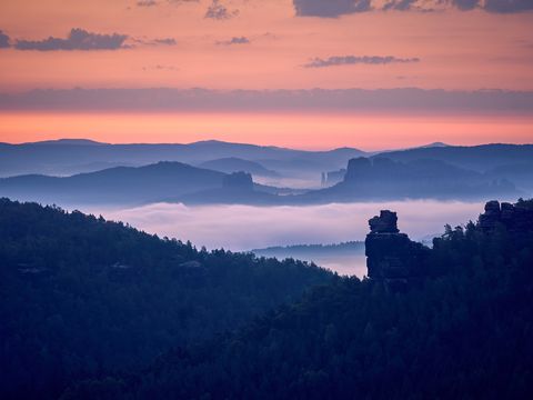 Wandergebiet Gohrisch, Sächsische Schweiz, Deutschland