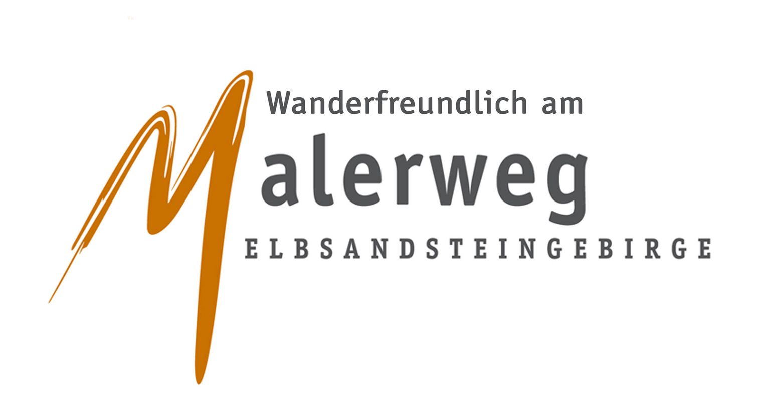 Logo Wanderfreundlich am Malerweg für Malerweg-Projektpartner