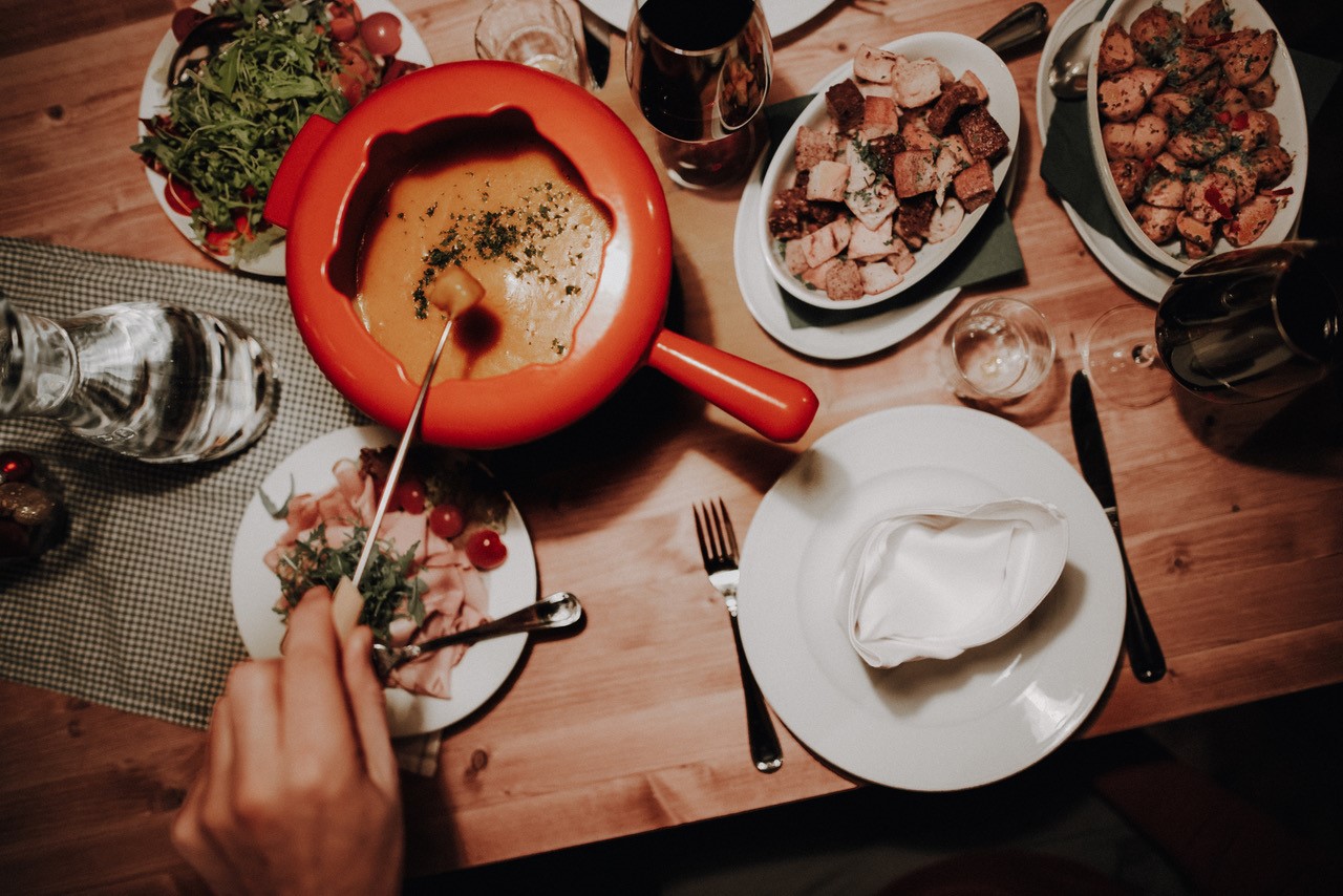 Zutaten für Käsefondue